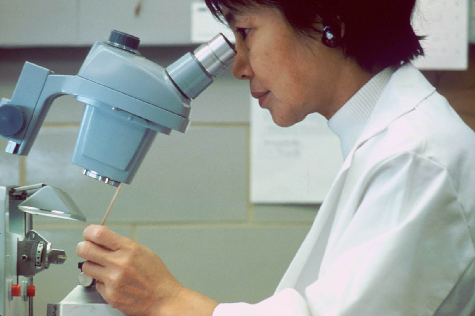 Doctor with Microscope